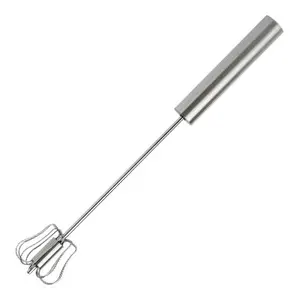 Rvs Handheld Whisk Blender Mixer Eiklopper/roterende eiklopper