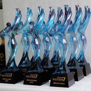 Trophée de <span class=keywords><strong>rêve</strong></span> en cristal de glaçure colorée au design unique - Product Image 6