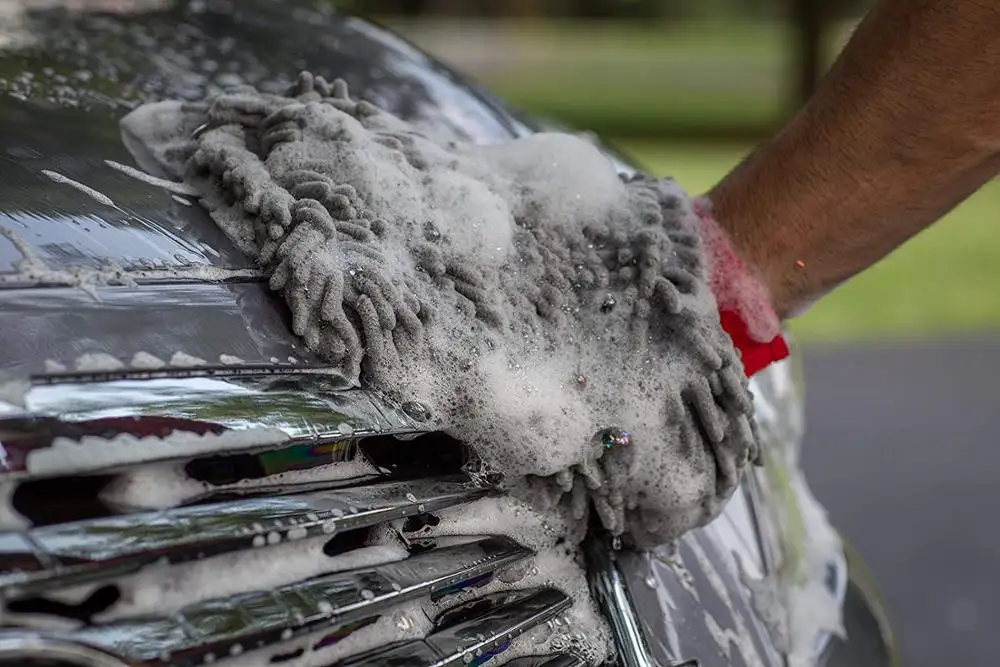 Chenille — mitaines de lavage de voiture en polyester, premium, en microfibre, sans rayures