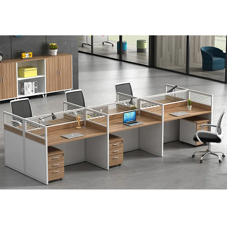 Secretaresse Kantoor Tafel Kantoor Werkstation Partitie Panel Workstation Tafel Modulaire Werkstation