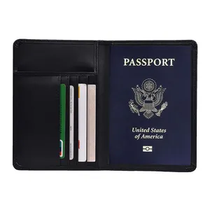 Новый Официальный PU кожаный держатель заграничного паспорта Обложка на паспорт с багажная бирка