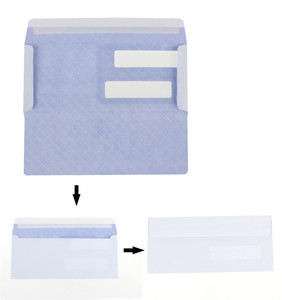 500 #9 buste autoadesive doppie della <span class=keywords><strong>finestra</strong></span> la sicurezza ha colorato la buccia premio e le buste della guarnizione - Product Image 2