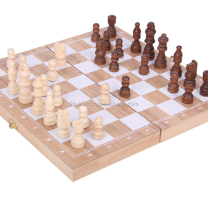 Nhà Máy Giá Rẻ Bằng Gỗ Cờ Bộ Miếng Board Cổ Điển Gấp Bàn Cờ Đồ Chơi Cầm Tay Trò Chơi Cho Bằng Gỗ Trong Nhà Giáo Dục - Product Image 6