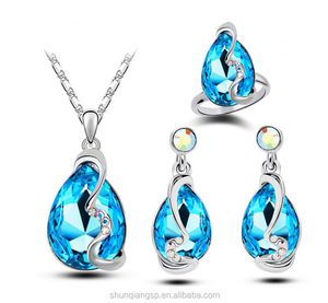 Austria Cristal de alta calidad de las mujeres, conjunto de joyas de boda conjunto de joyas de cristal - Product Image 6