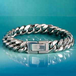 Hip Hop Bijoux Hommes Main Chaîne En Acier Inoxydable Bracelet 10mm 7.5 pouces Bracelet Cubain En Acier Inoxydable 316l Homme Miami Lien Bracelet - Product Image 4