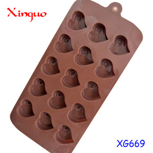 372 stampo per cioccolato in silicone a 15 fori vassoio per ghiaccio in silicone a forma di amore strumenti per la fornitura della cucina vassoi per stampi per sapone resina silicone per cioccolato - Product Image 5