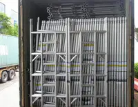Strong Loading Capacity 1.4 × 1.8 × 6m Mobile Aluminium Scaffold Tower Aluminium Alloy 6063 Scaffolding System Mobile Tower
