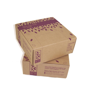 Caja de zapatos de cartón corrugado reciclable personalizada, papel recubierto con impresión en relieve y laminación mate - Product Image 1