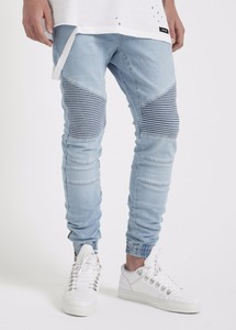 Pantaloni da jogging in Denim personalizzato da uomo in Denim blu <span class=keywords><strong>Jeans</strong></span> <span class=keywords><strong>Jeans</strong></span> <span class=keywords><strong>Jogger</strong></span> <span class=keywords><strong>Jeans</strong></span> 066 - Product Image 5