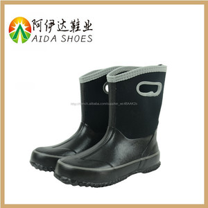 Kid 's <span class=keywords><strong>noir</strong></span> moitié néoprène caoutchouc bottes - Product Image 1