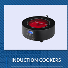 Placa de cerámica negra portátil, olla caliente de 28cm de diámetro, control de botón, cocina de inducción comercial de 800W, 220v - Product Image 2