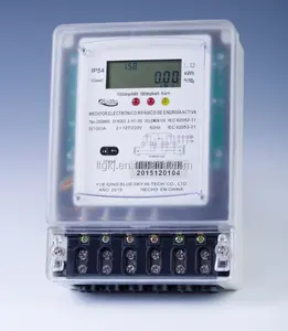 Iki fazlı üç telli RF/PLC iletişim enerji ölçer/kWh metre (Kızılötesi İletişimi)