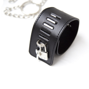 Cinghie in Pelle PU con Manette, Polsiere e <span class=keywords><strong>Collare</strong></span> per Giochi per Adulti BDSM o Fetish - Product Image 5