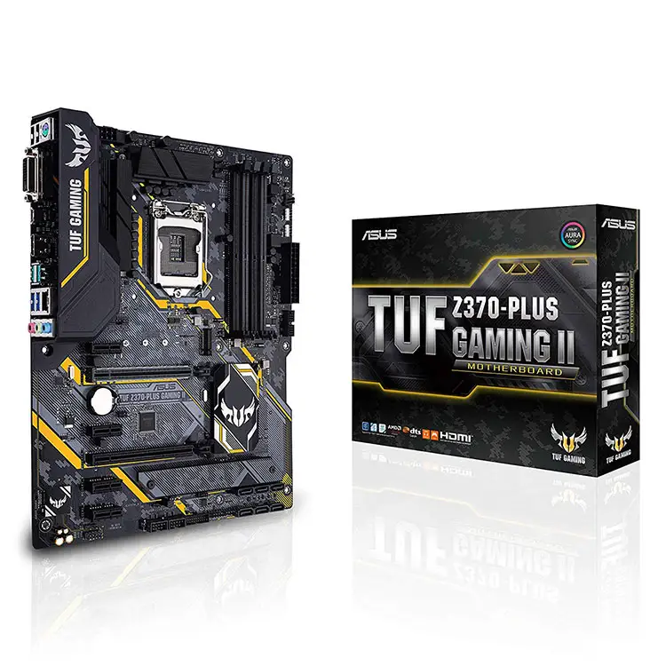 ASUS TUF Z370-PLUS GAMING II используемая материнская плата для сокета 1151 для процессоров Intel Core, Pentium Gold и Celeron 9-го/8-го поколения