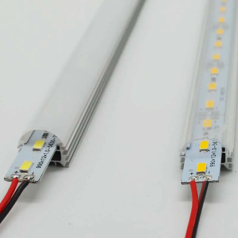 high lumen Led power supply Led rigid strip with milk cover aluminum profile IP67