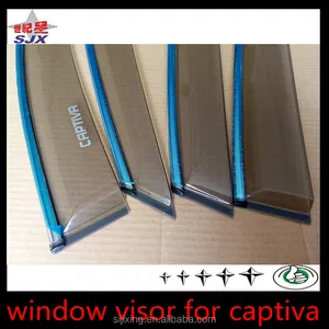 For CHEVROLET CAPTIVA 2009-2014 Car Injection Window Deflectors Rain Shield High quality with chrome