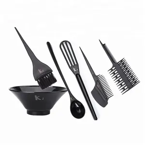 Kit Alat Penata Rambut Profesional, Peralatan Salon Cat Rambut, Set Sisir Pencampur Rambut dengan Sendok Sekop