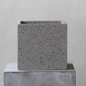 <span class=keywords><strong>Maceta</strong></span> de <span class=keywords><strong>terrazo</strong></span> para decoración del hogar, <span class=keywords><strong>maceta</strong></span> cuadrada con acabado de granity - Product Image 1