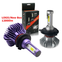 Bombillas LED S9 para faro delantero de coche, 50w, 24v, 12000LM, 60W, sin ventilador, H11 H7 H4