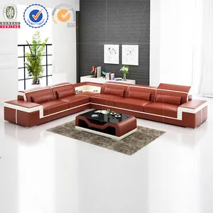 Juego de Sofás de Cuero Royal, Muebles para Arabia Saudita, Muebles Antiguos al por Mayor - Product Image 1