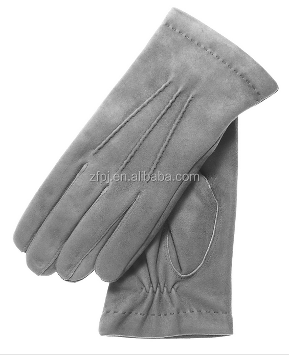 slim fit dress slacks Leather Suede Grey Driving Gloves main image 0