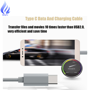 Top vente câble <span class=keywords><strong>USB</strong></span> Type C tressé en Nylon 2M/6FT 3A câble de données de connecteur en métal de charge rapide Compatible pour <span class=keywords><strong>Samsung</strong></span> <span class=keywords><strong>S8</strong></span>/<span class=keywords><strong>S8</strong></span> + Google - Product Image 4