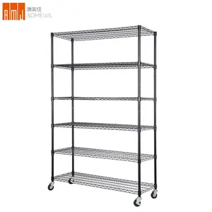 76 "x 48" x 18 "Commercial 6 Tier Shelf Adjustable Steel Wire Metal Shelving