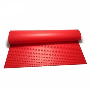 Silicone building block del gioco del bambino tappetino di gomma rosso strumento di bambini fai da te giocattolo del bambino - Product Image 2