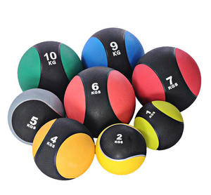 Pelota antideslizante de goma para Fitness, Bola de tonificación para ejercicio, pelota de entrenamiento pesada - Product Image 1