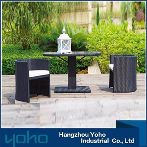 Conjunto <span class=keywords><strong>Bistro</strong></span> reclinable muebles de mimbre sillas con mesa y dos Taburetes - Product Image 6