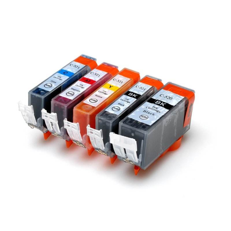 5 Cartucce D'inchiostro CMYK Per Canon MP560 MP620 MP630