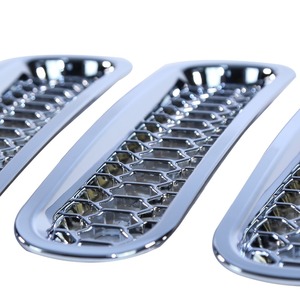 Inserções Grade de Malha De prata para Jeep <span class=keywords><strong>Wrangler</strong></span> <span class=keywords><strong>JK</strong></span> 2007-2017-7 Peças de malha grille insert - Product Image 2