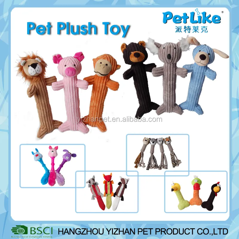 Juguetes de peluche para perros, serie con forma de Animal, productos para mascotas de diseño fantástico