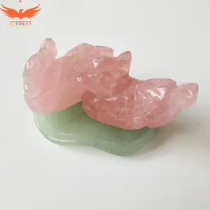 HY Best selling products mandarin duck souvenir crystal carving jade
