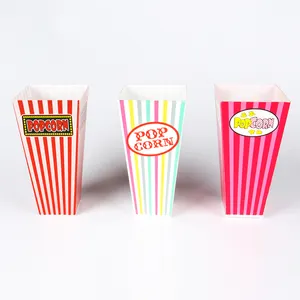 High Quality Customized Logo Plastic Popcorn Bucket And Plastic Popcorn Box