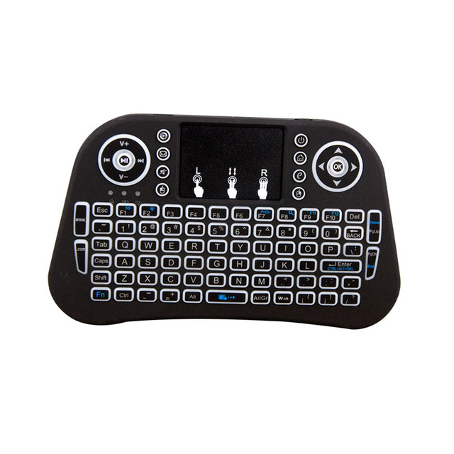 I8 Mini Backlit Wireless Keyboard Air Mouse Keyboards 2.4G Handheld Touchpad Gaming Keyboard for Smart Tv Box