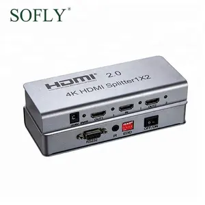 Best Selling 1X2 Hdmi Splitter Ondersteunt Cec Met Hdcp Sleutel, RS232