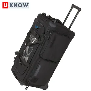 Factory direct sell wheeled 120L duffle roller bag extra large tote travel designer wheeled duffel bag