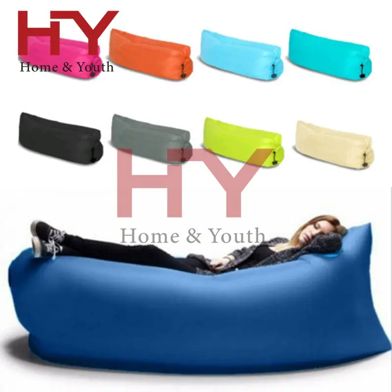 Out Door Sports Inflatable Sofa Air Bed Lounger Chair Sleeping Bag Mattress Seat