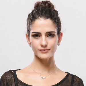 LUOTEEMI אופנה נוצץ קריסטל זירקון פייב Vintage חי מזל ציפור הצהרת תליון שרשראות נשים תכשיטי מתנה - Product Image 3