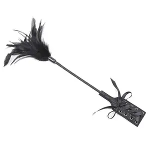 Black Bird Feather New Clit Tickler Spanking Toy Feather Flirting Tickler Flirt Soft Ticklers Slave