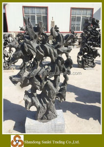 Decorações de jardim, pedras naturais de pedras negras para paisagem - Product Image 6