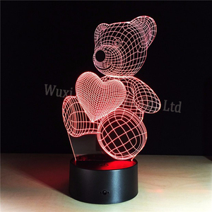 <span class=keywords><strong>Del</strong></span> Arco Iris de Acrílico Ccarve Ilusión Christma Regalo Animal de Encargo 3d Led Luz de <span class=keywords><strong>La</strong></span> <span class=keywords><strong>Noche</strong></span> - Product Image 3