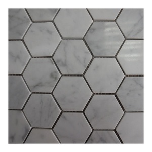 Azulejos de <span class=keywords><strong>suelo</strong></span> y baño de <span class=keywords><strong>mosaico</strong></span> hexagonal de mármol natural Diseño de parquet tradicional para interior para pared interior - Product Image 1