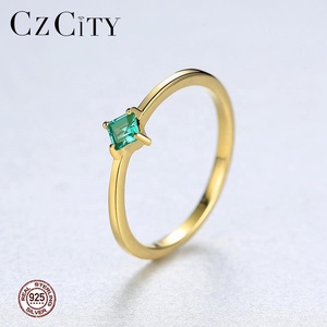 Anillo de Plata de Ley 925 de Alta Calidad CZCITY, Anillo con Piedra Preciosa Sintética, Joyería Fina para Mujer, Regalo para Mujer - Product Image 1