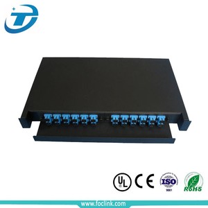 Redes PON 1U 19 "48 núcleo SC/LC estante montaje fijo Panel de conexiones de fibra óptica caja de terminación - Product Image 6