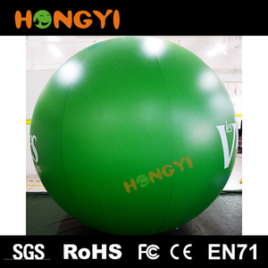 Verde PVC inflable globo de helio llevó bola de luz al aire libre exposición publicidad globo fábrica levante modelo - Product Image 4