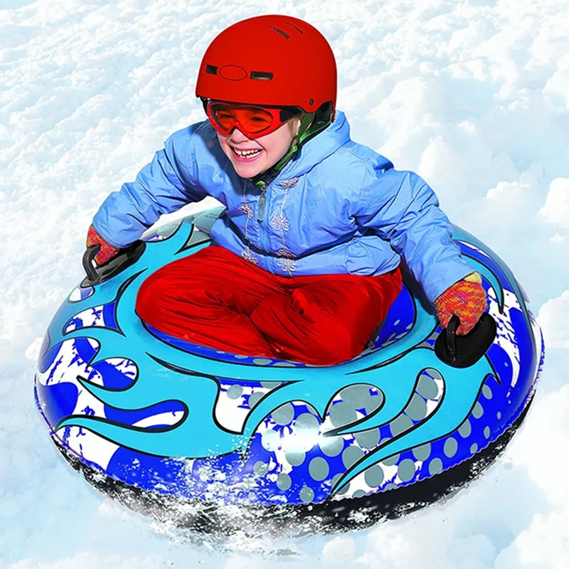 Two на высокой ручке, Inflatable Snow Sliding Tube, Winter Sport Snow Tubing