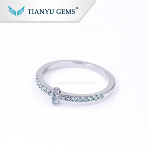 Tianyu Semplice <span class=keywords><strong>Sottile</strong></span> Anelli Croce D'oro Placcato in <span class=keywords><strong>Argento</strong></span> Sterling 925 <span class=keywords><strong>Anello</strong></span> di Moissanite Disegni per La Ragazza - Product Image 6