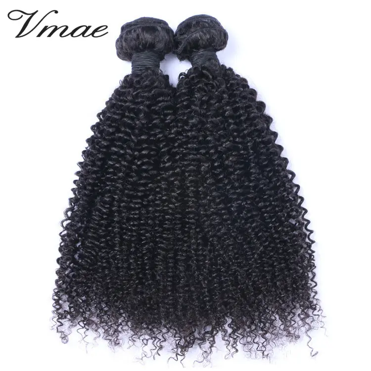 VMAE Бразильский натуральный черный 10-32 дюйма 3B 3C 4A 4B 4C 4C афро кудряшные человеческие необработанные волосы с кутикулой